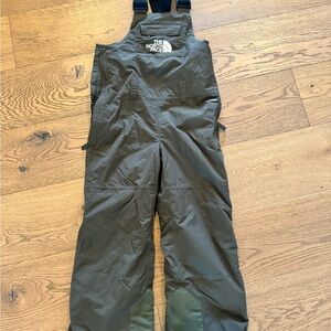 The North Face Olive Green Ski Bibs
